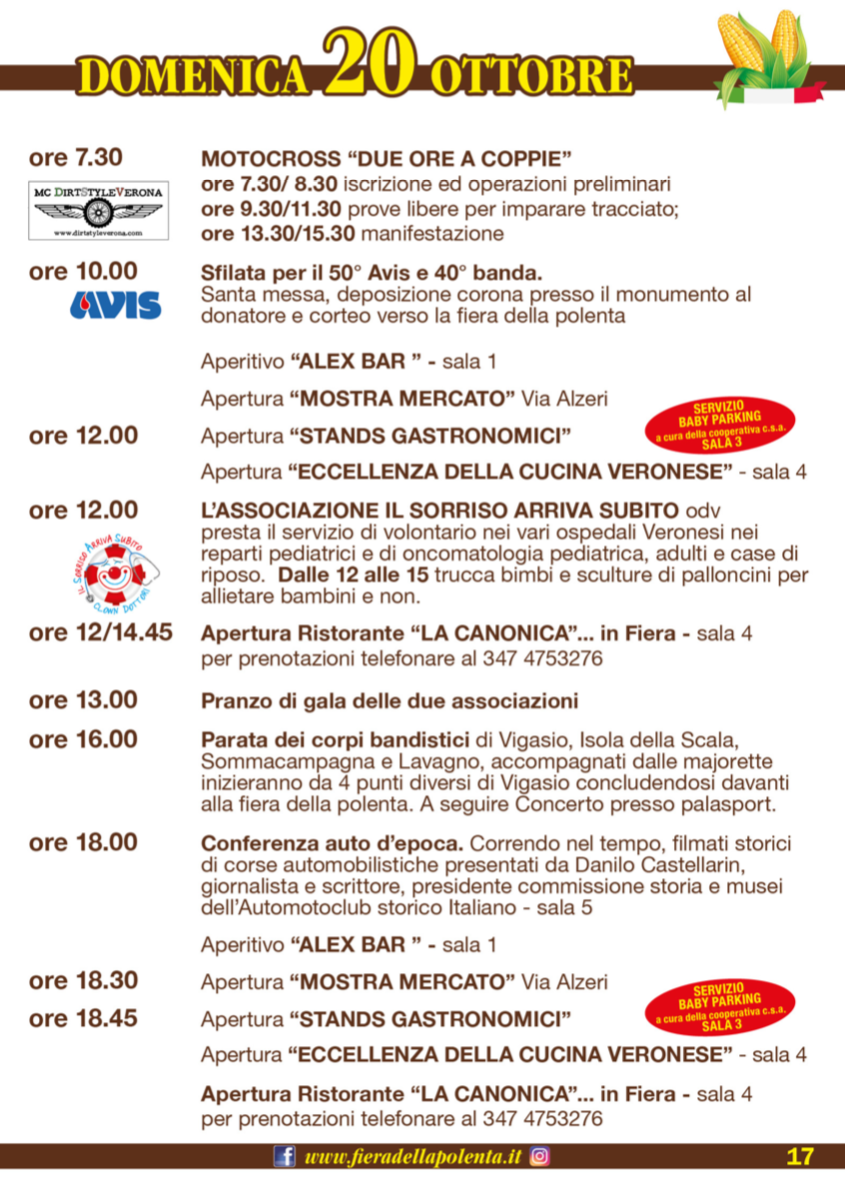 Domenica 20 Ottobre 2019