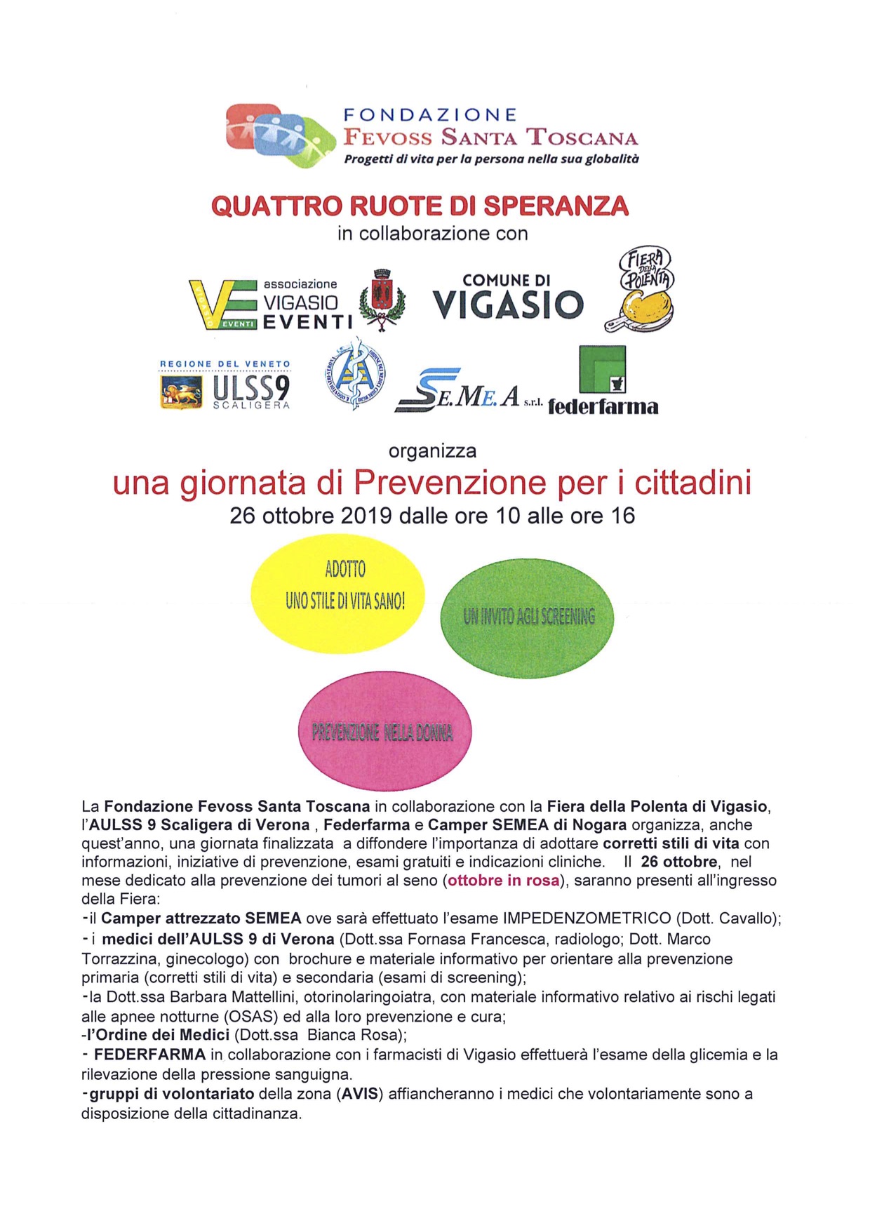 Giornata Prevenzione Cittadini