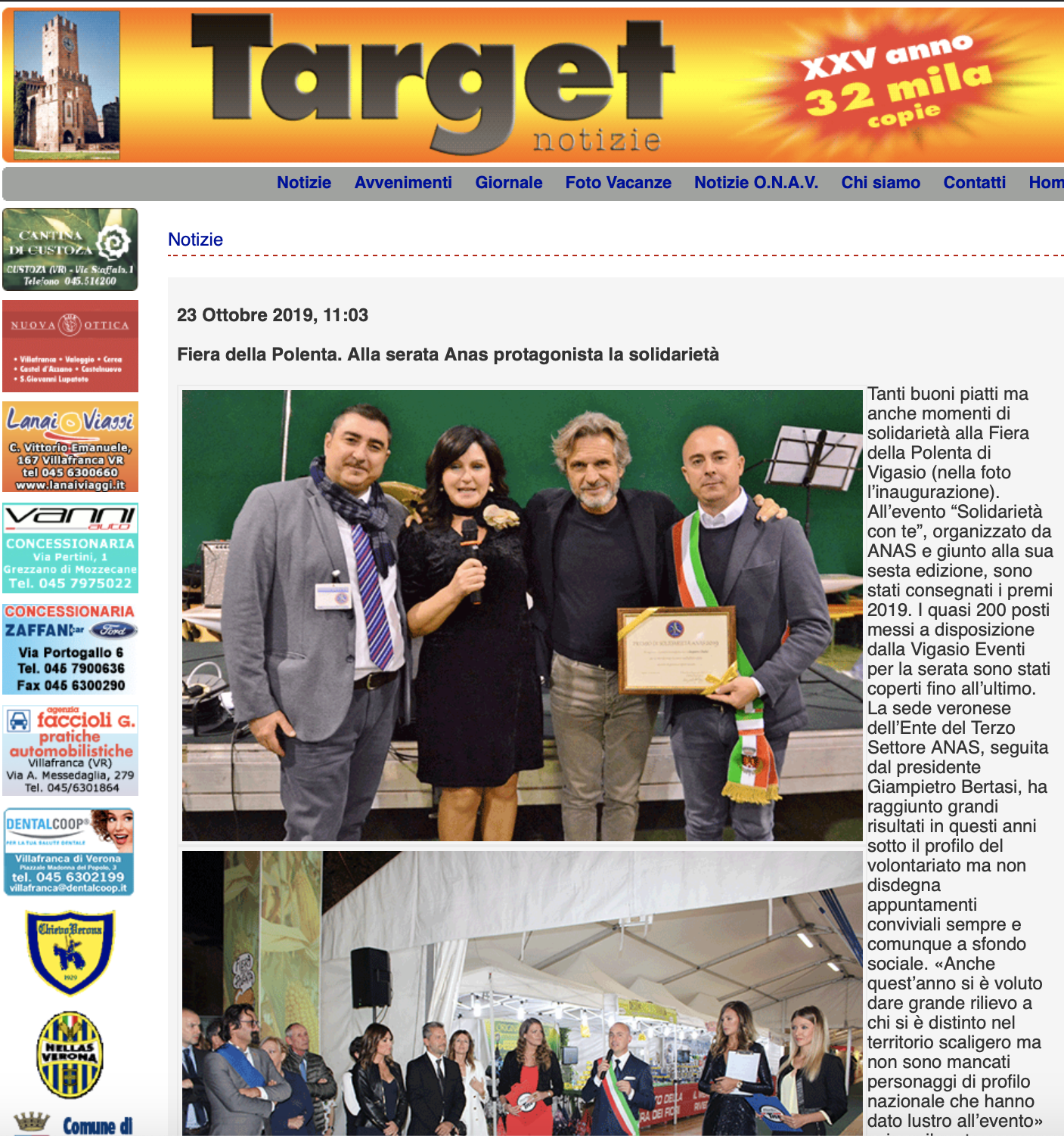 target 23 ott fiera della polenta
