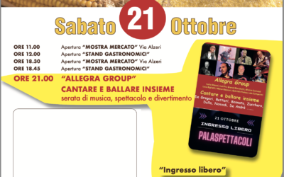 Sabato 21 ottobre