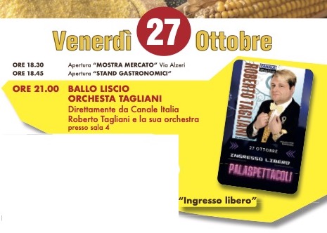 Venerdi 27 Ottobre